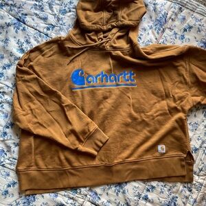 Carhartt Tan Sweatshirt with Iconic Logo